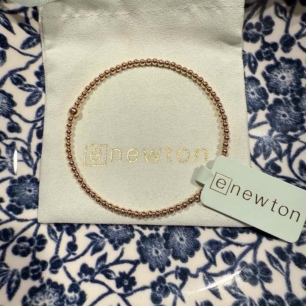 Enewton Gold Beaded Bangle Bundle 2mm, 3mm & 4mm - Picture 5 of 10